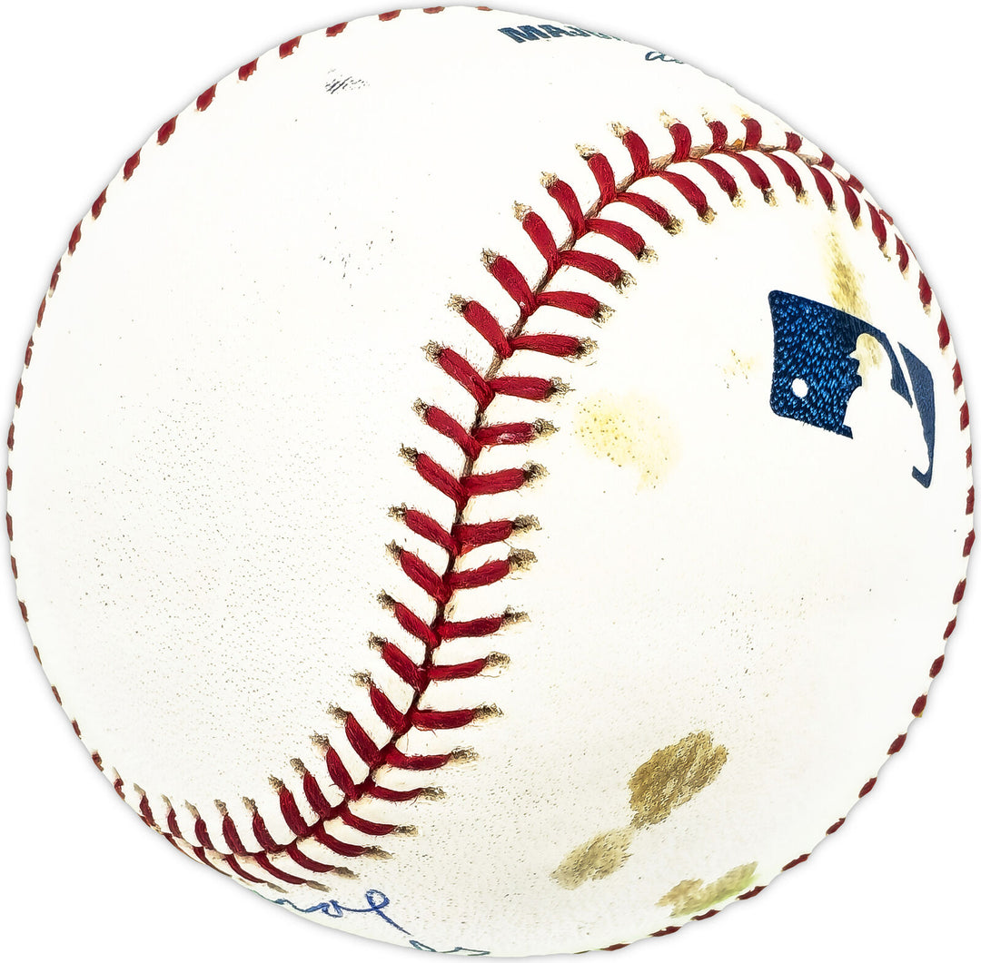 Angel Mangual Autographed MLB Baseball A's World Champs Beckett BM17858 Image 4