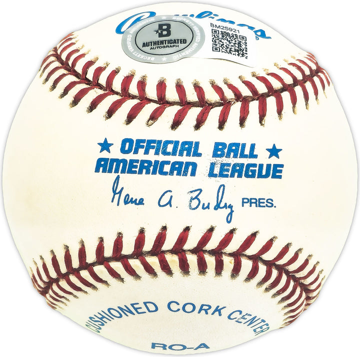 Pat Dobson Autographed Signed AL Baseball Orioles, Tigers Beckett QR #BM25921 Image 2