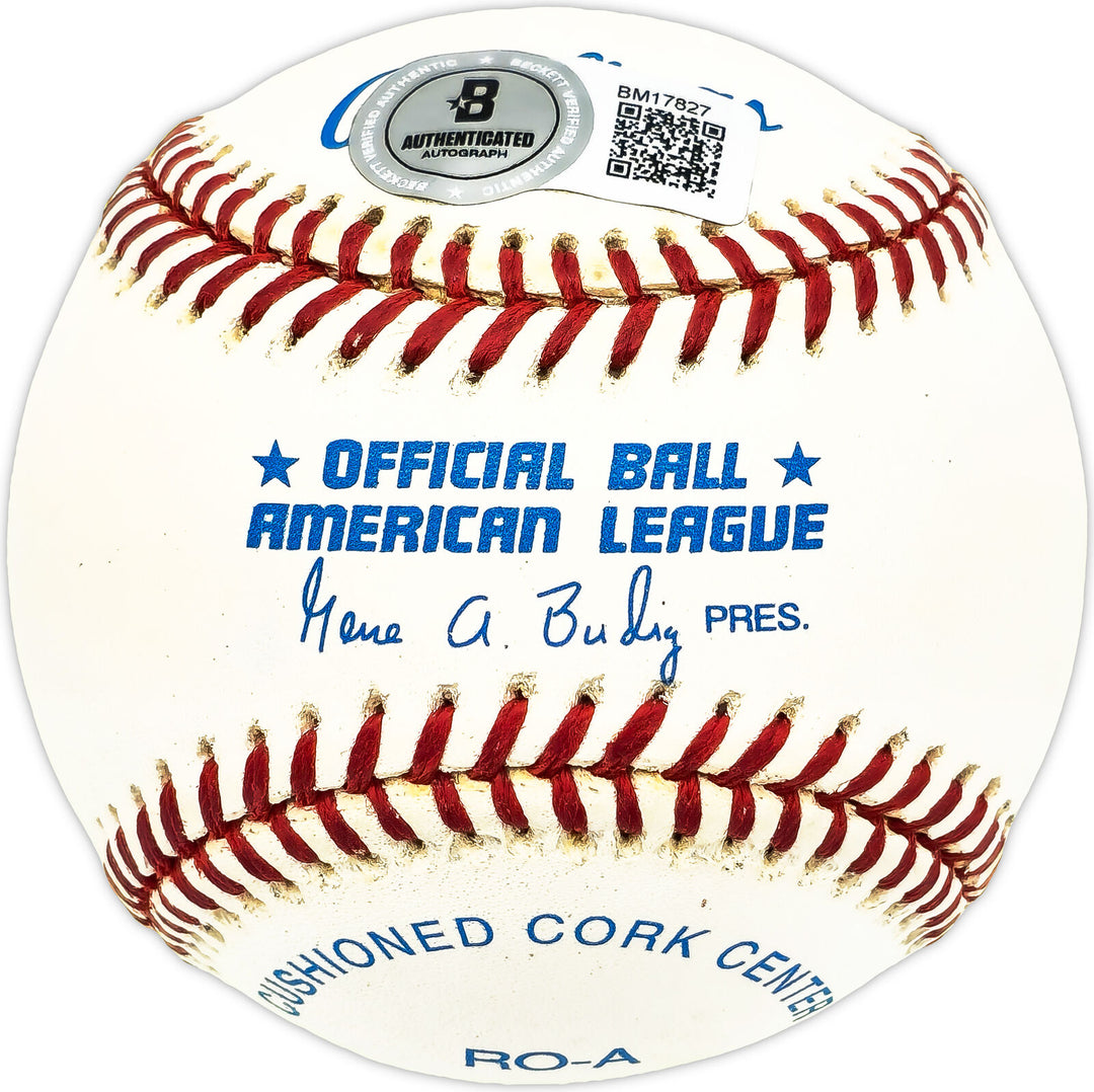 Ken Berry Autographed Official AL Baseball Chicago White Sox Beckett QR #BM17827 Image 2