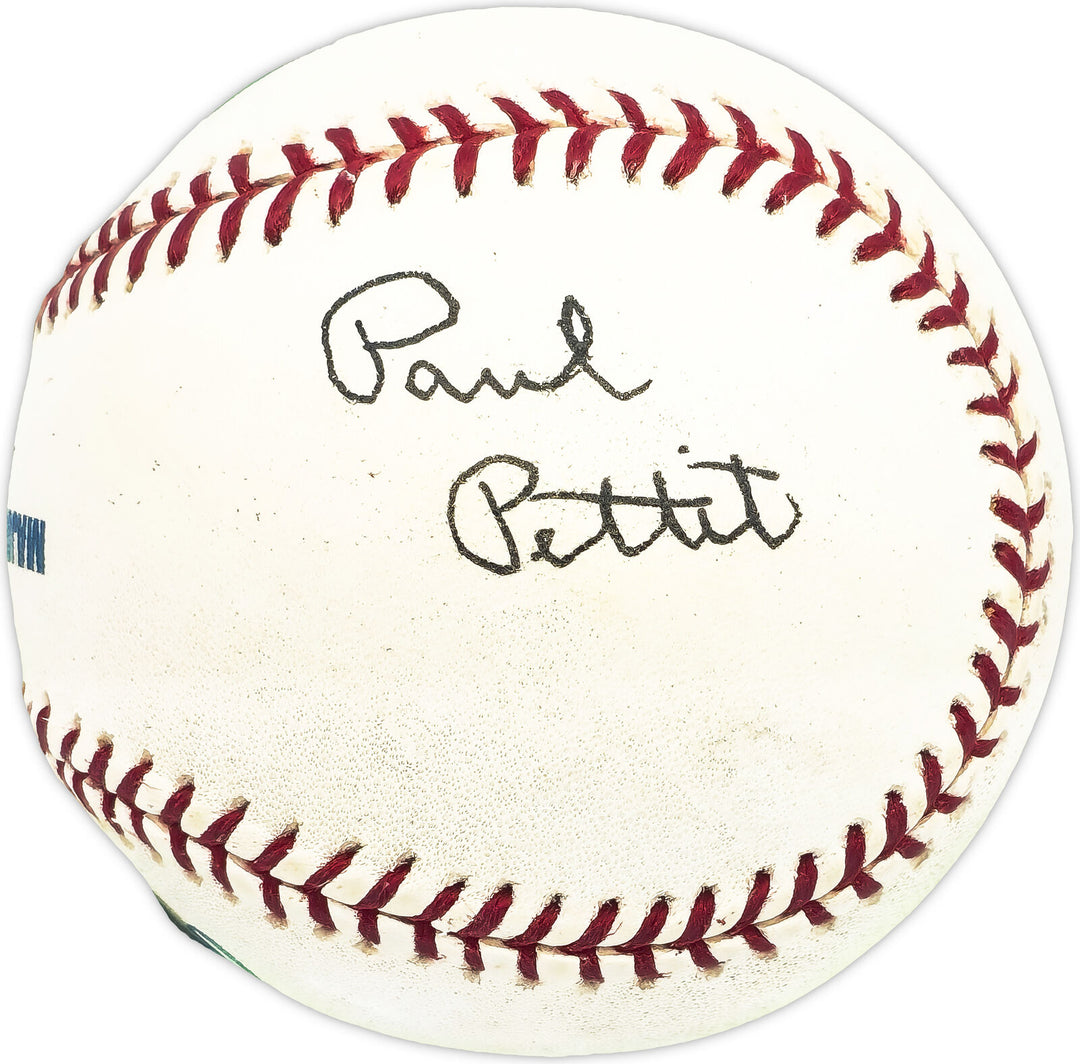 Paul Pettit Autographed MLB Baseball Pittsburgh Pirates Beckett QR #BM25985 Image 1