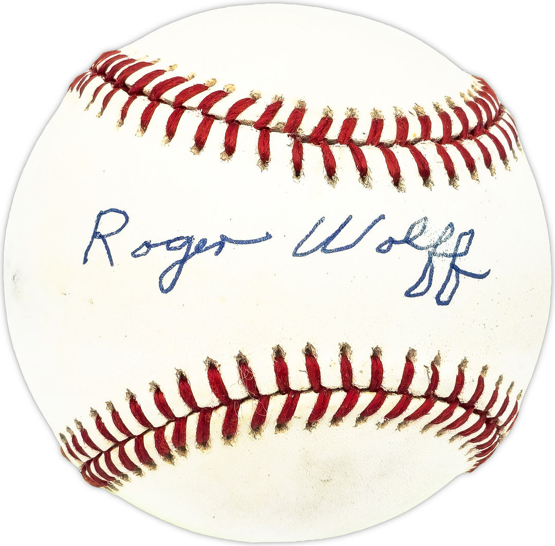 Roger Wolff Autographed Signed AL Baseball A's, Senators Beckett QR #BM17835 Image 1