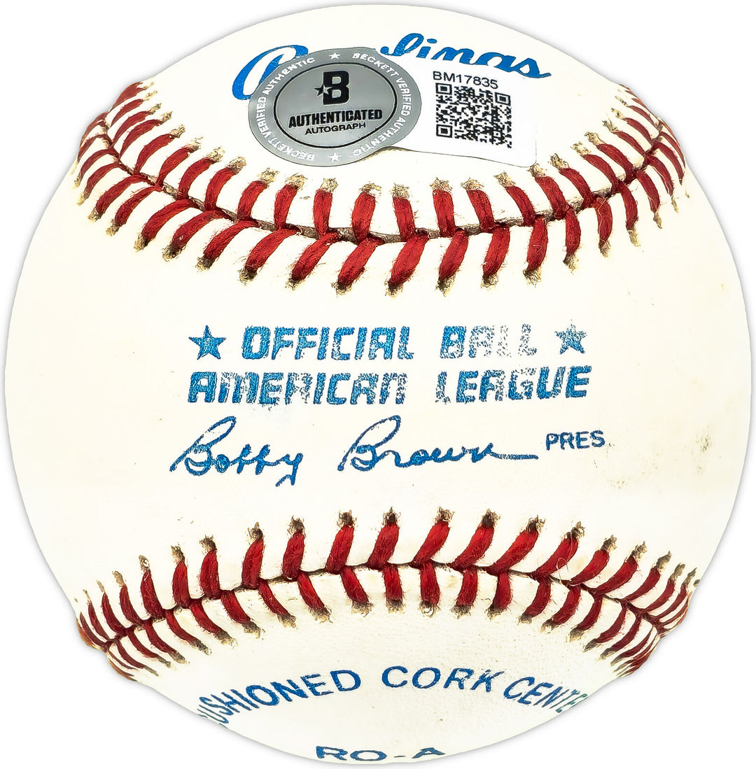 Roger Wolff Autographed Signed AL Baseball A's, Senators Beckett QR #BM17835 Image 2