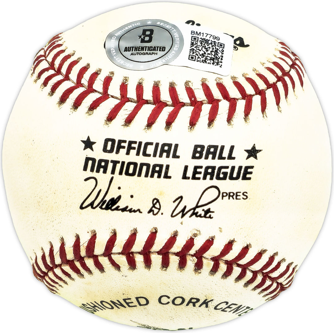 Denny Doyle Autographed Signed NL Baseball Red Sox, Phillies Beckett QR #BM17799 Image 2