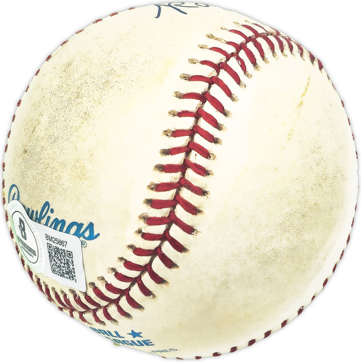 Ray Poole Autographed Official AL Baseball Philadelphia A's Beckett QR #BM25867 Image 3