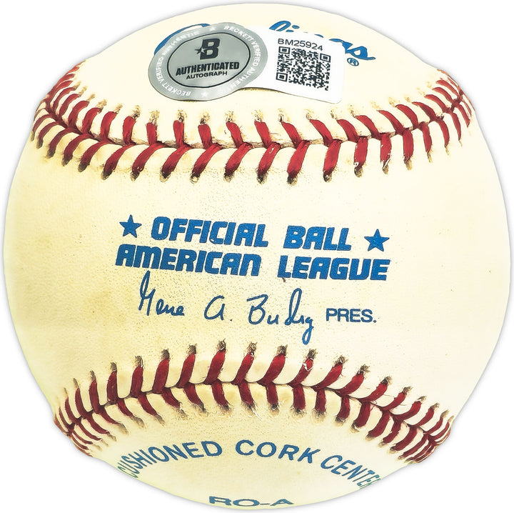 Ken Griffey Sr. Autographed Signed AL Baseball Yankees, Reds Beckett QR #BM25924 Image 2