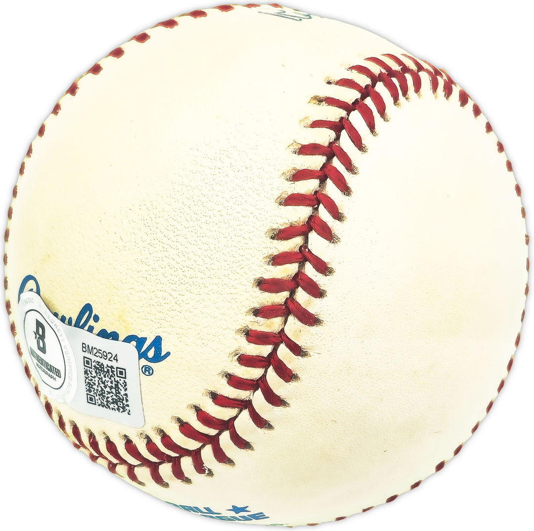 Ken Griffey Sr. Autographed Signed AL Baseball Yankees, Reds Beckett QR #BM25924 Image 3
