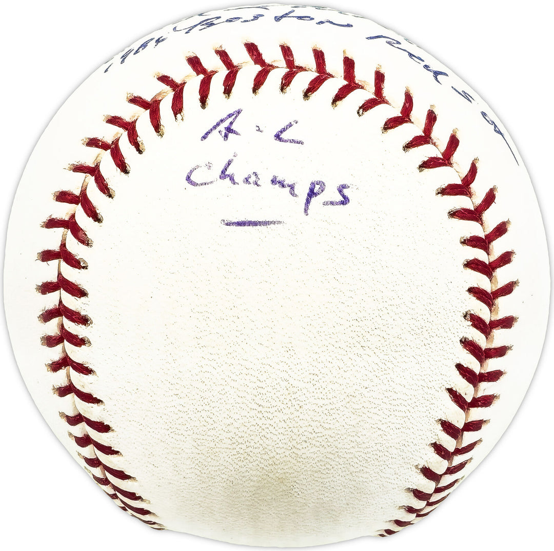 Ed Romero Autographed MLB Baseball Red Sox "1986 AL Champs" Beckett QR #BM17822 Image 2