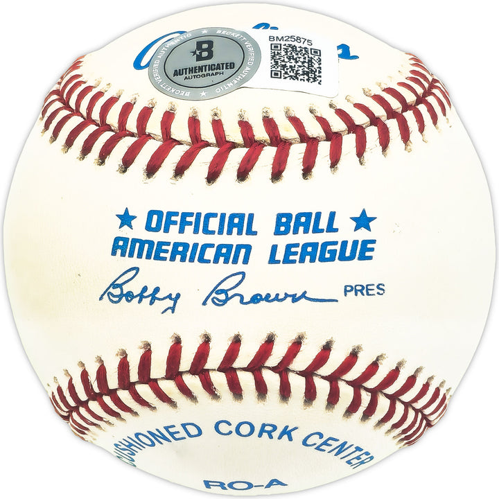 Merv Rettenmund Autographed Signed AL Baseball Orioles, Reds Beckett QR #BM25875 Image 2