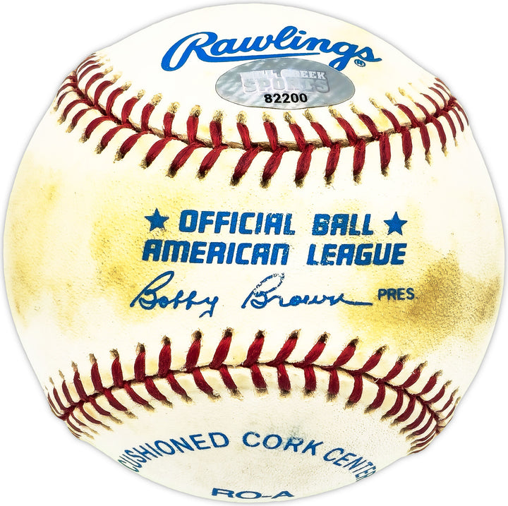Lou Piniella Autographed Signed AL Baseball Mariners, Yankees MCS Holo #82200 Image 2