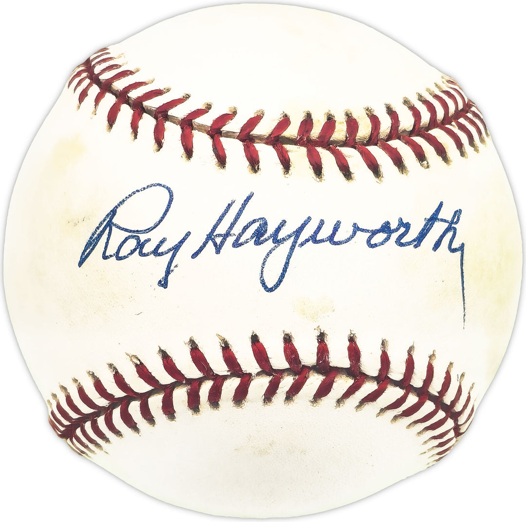 Ray Hayworth Autographed Official AL Baseball Detroit Tigers Beckett QR #BM25923 Image 1