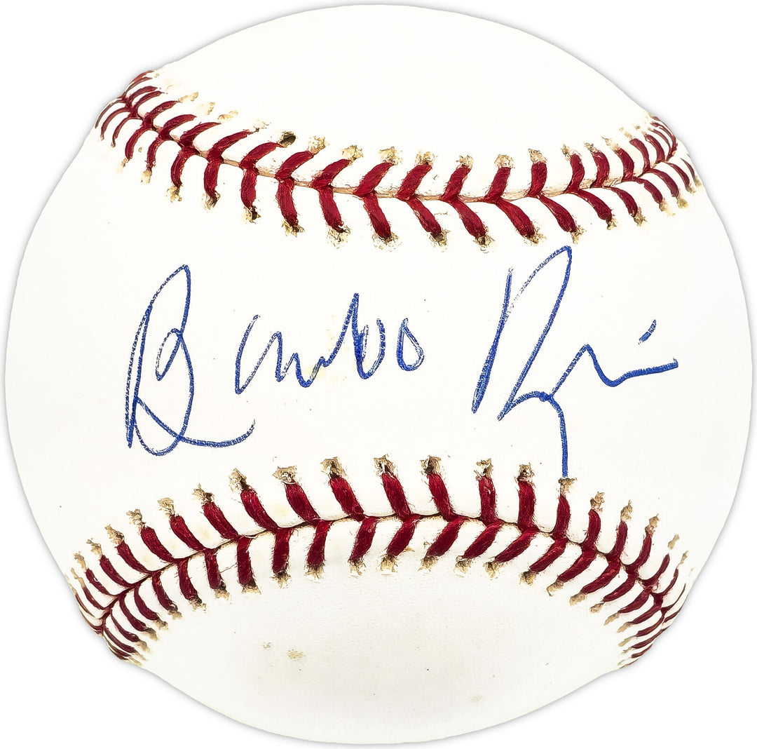 Bombo Rivera Autographed Official MLB Baseball Twins, Expos Beckett QR #BM17828 Image 1