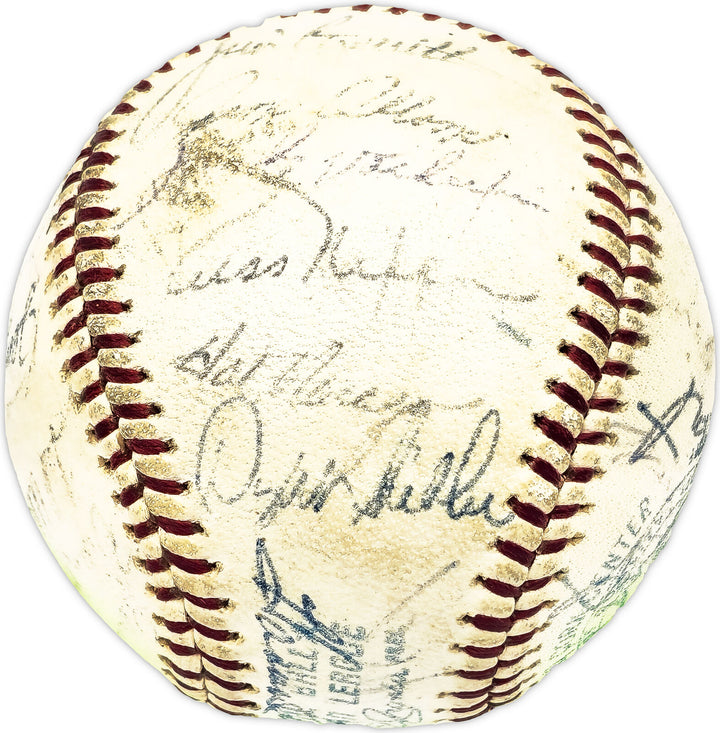 1966 Twins Autographed AL Baseball 32 Sigs Killebrew Tovar Beckett AD78204 Image 2