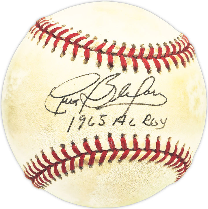 Curt Blefary Autographed AL Baseball Orioles "1965 AL ROY" Beckett QR #BM25892 Image 1