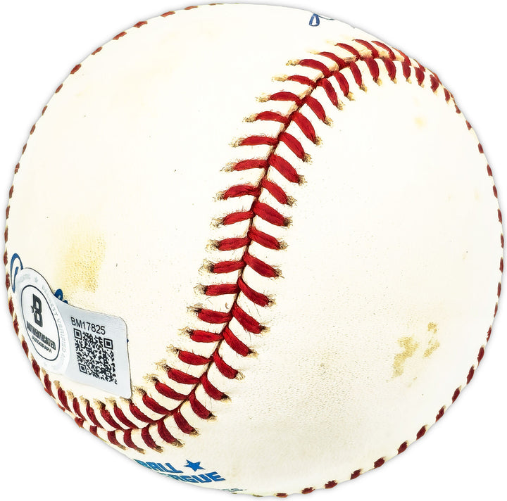 Manny Montejo Autographed Official AL Baseball Tigers, Cuba Beckett QR #BM17825 Image 3