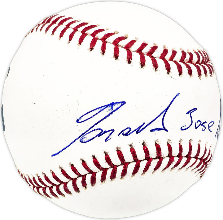 Ronald Acuna Jr. Autographed MLB Baseball Braves Full Name Beckett #Y60705 Image 2