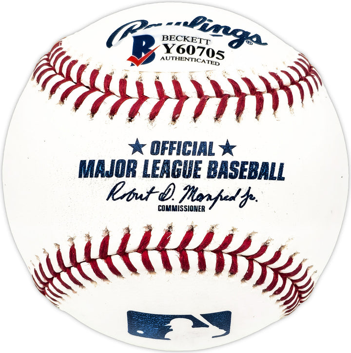 Ronald Acuna Jr. Autographed MLB Baseball Braves Full Name Beckett #Y60705 Image 4