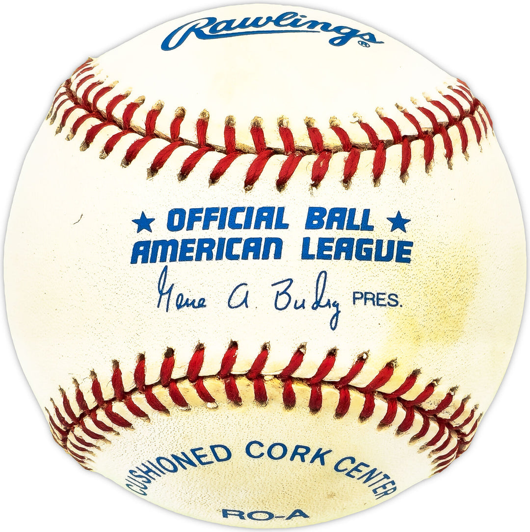 Olmedo Saenz Autographed AL Baseball Chicago White Sox, Oakland A's 229867 Image 2