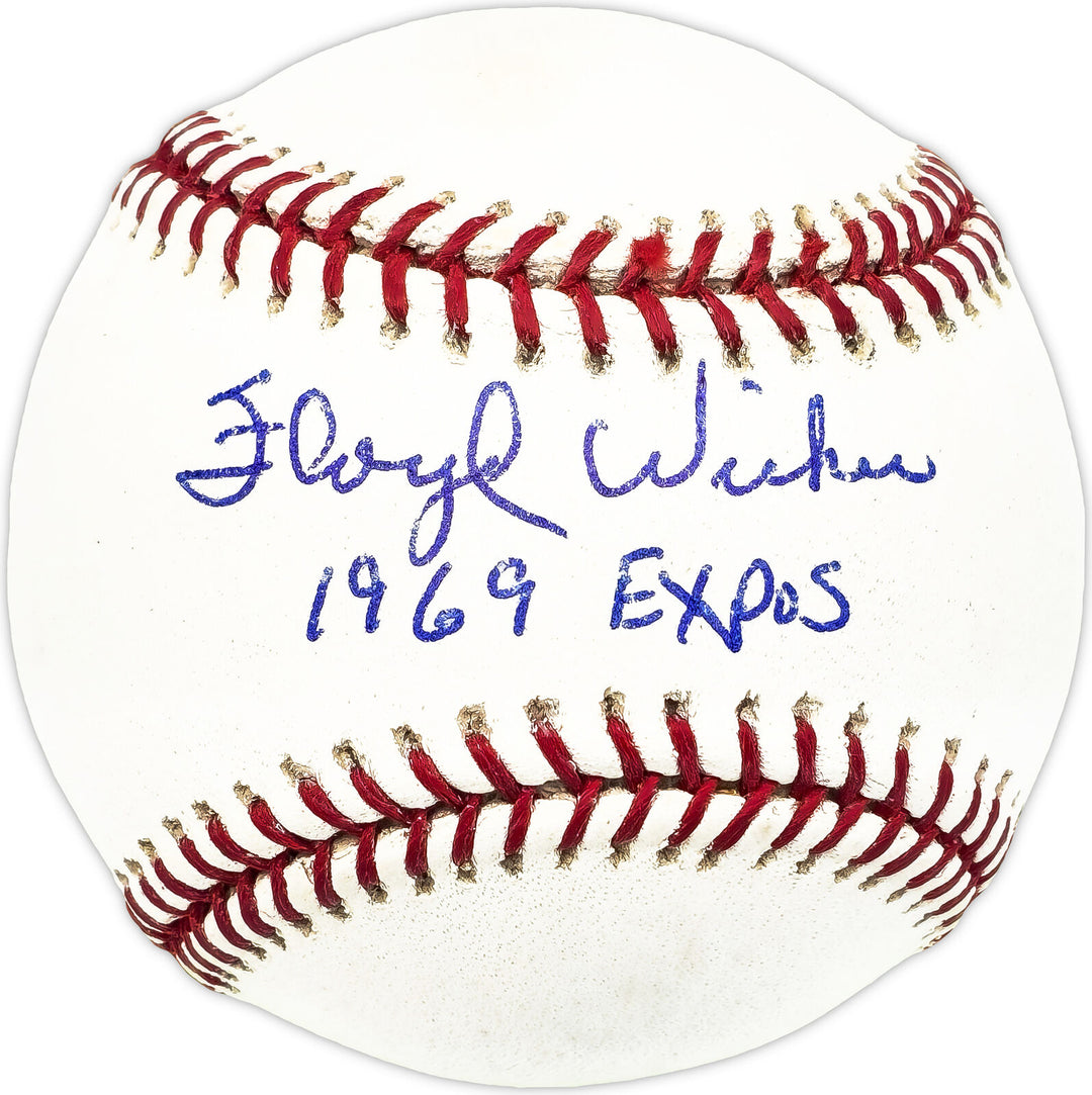 Floyd Wicker Autographed Signed MLB Baseball Montreal Expos "1969 Expos" 229846 Image 1