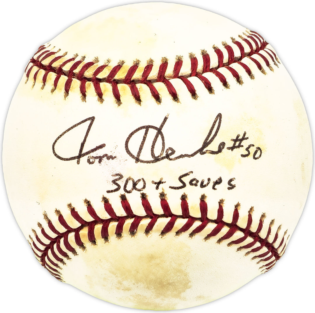Tom Henke Autographed NL Baseball Cardinals, Blue Jays "300+ Saves" 229550 Image 1
