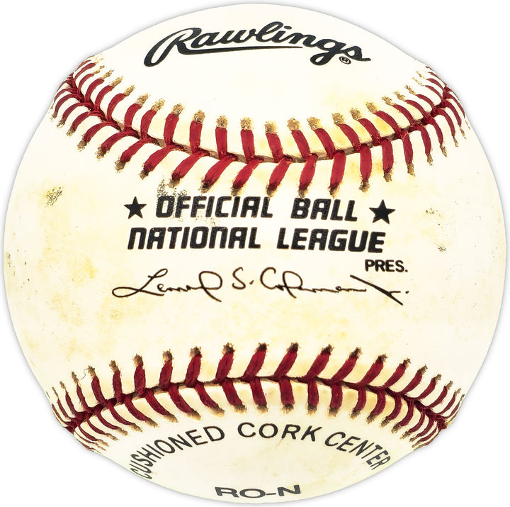 Tom Henke Autographed NL Baseball Cardinals, Blue Jays "300+ Saves" 229550 Image 2