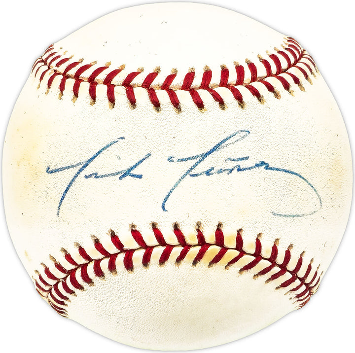Mike Munoz Autographed NL Baseball Los Angeles Dodgers, Detroit Tigers 229897 Image 1