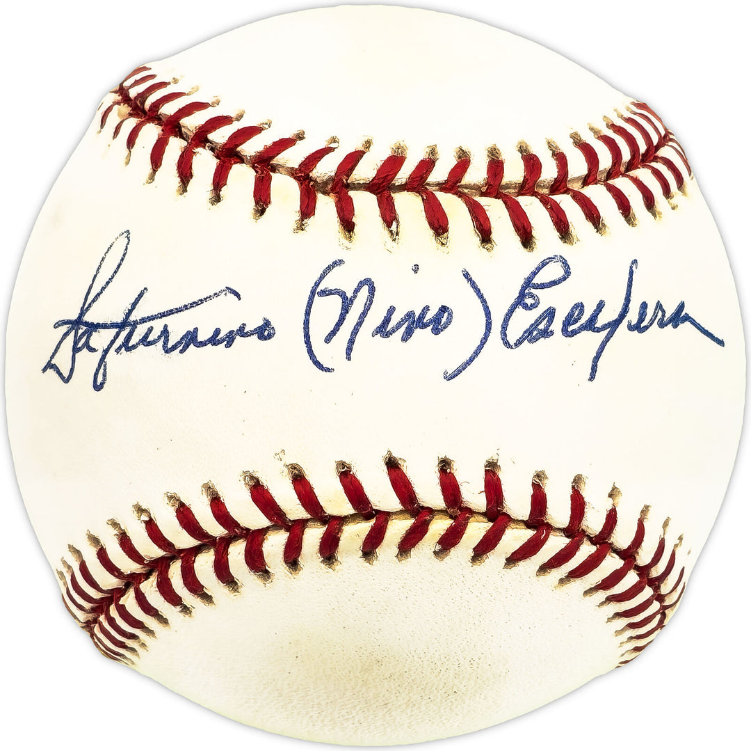 Saturnino Nino Escalera Autographed Signed NL Baseball Reds Beckett QR #BM17826 Image 1