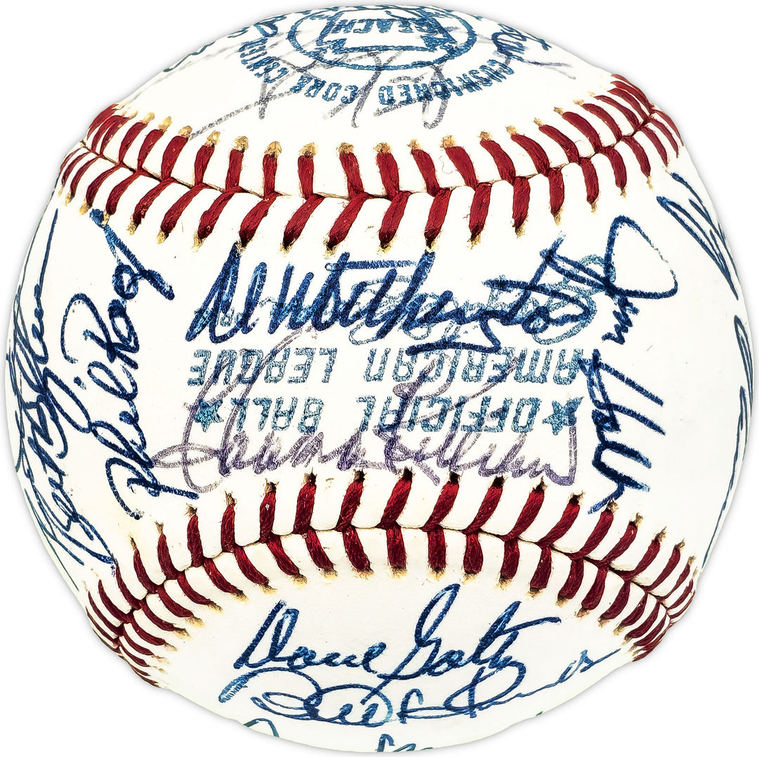 1973 Twins Autographed AL Baseball 32 Sigs Killebrew Carew Beckett AD78202 Image 1