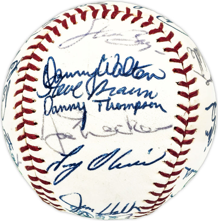 1973 Twins Autographed AL Baseball 32 Sigs Killebrew Carew Beckett AD78202 Image 5