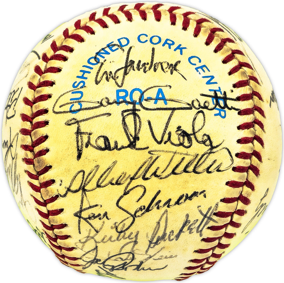 1984 Twins Autographed AL Baseball 31 Sigs Puckett (Vintage) Beckett AD78201 Image 2