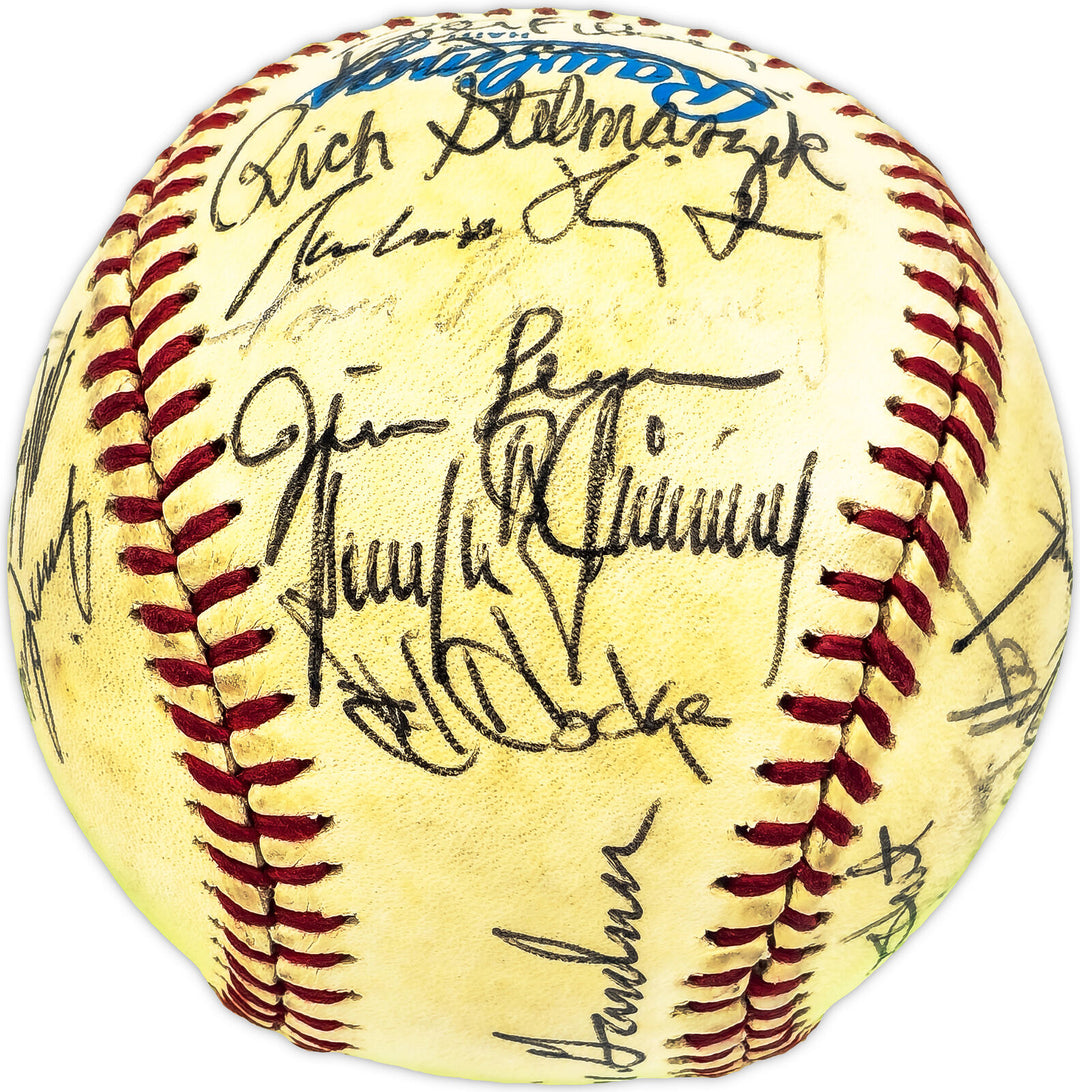 1984 Twins Autographed AL Baseball 31 Sigs Puckett (Vintage) Beckett AD78201 Image 4
