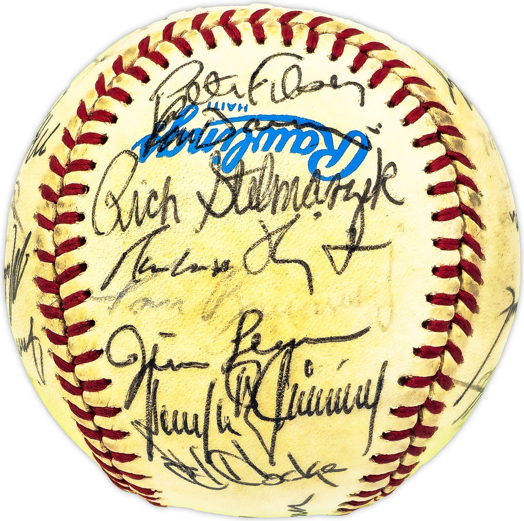 1984 Twins Autographed AL Baseball 31 Sigs Puckett (Vintage) Beckett AD78201 Image 5