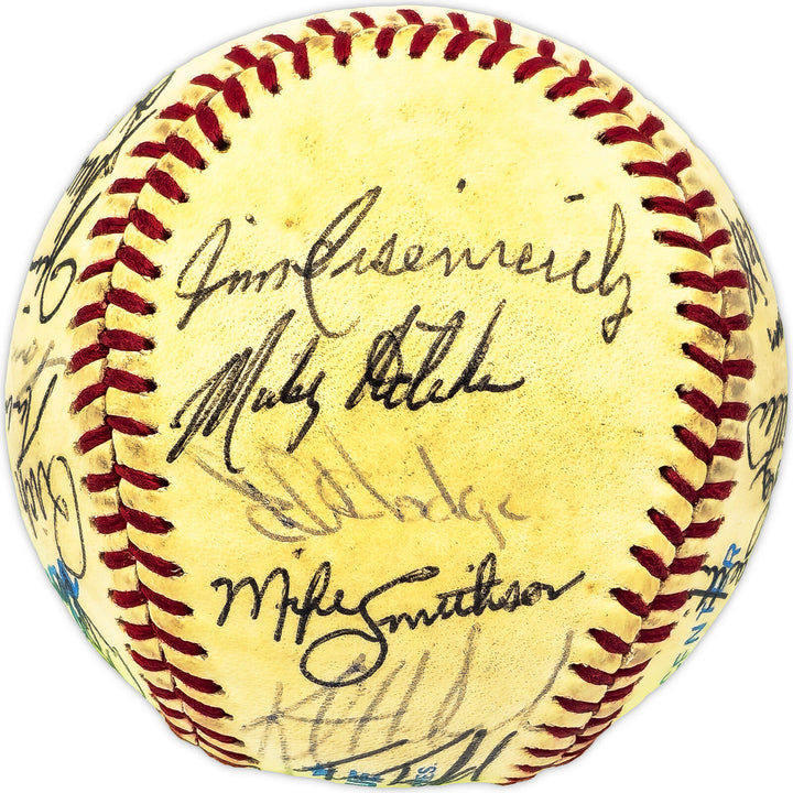 1984 Twins Autographed AL Baseball 31 Sigs Puckett (Vintage) Beckett AD78201 Image 7