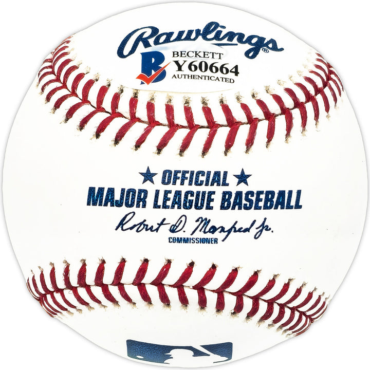 Ronald Acuna Jr. Autographed MLB Baseball Braves Full Name Beckett #Y60664 Image 4