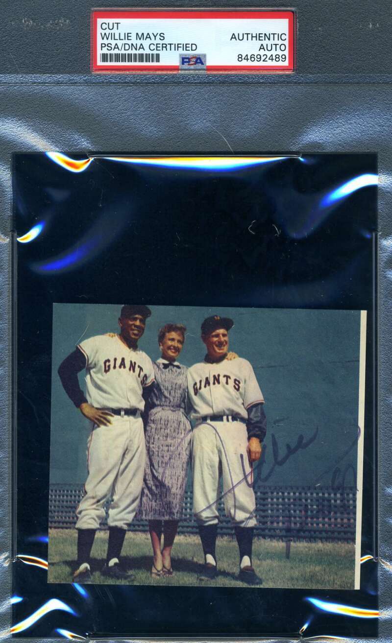 Willie Mays PSA DNA Coa Signed Photo New York Giants Autographed Image 1