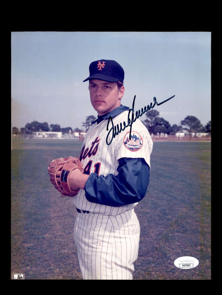 Tom Seaver JSA Signed  8x10 Photo Autograph NY  Mets Image 1
