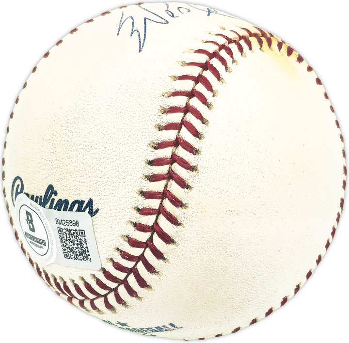 Wes Covington Autographed MLB Baseball Milwaukee Braves Beckett QR #BM25898 Image 3