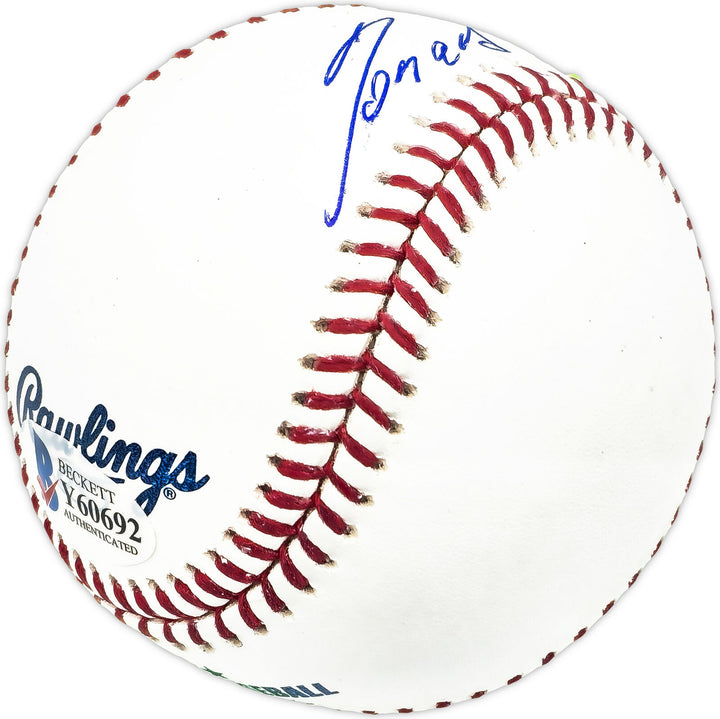Ronald Acuna Jr. Autographed MLB Baseball Braves Full Name Beckett #Y60692 Image 5