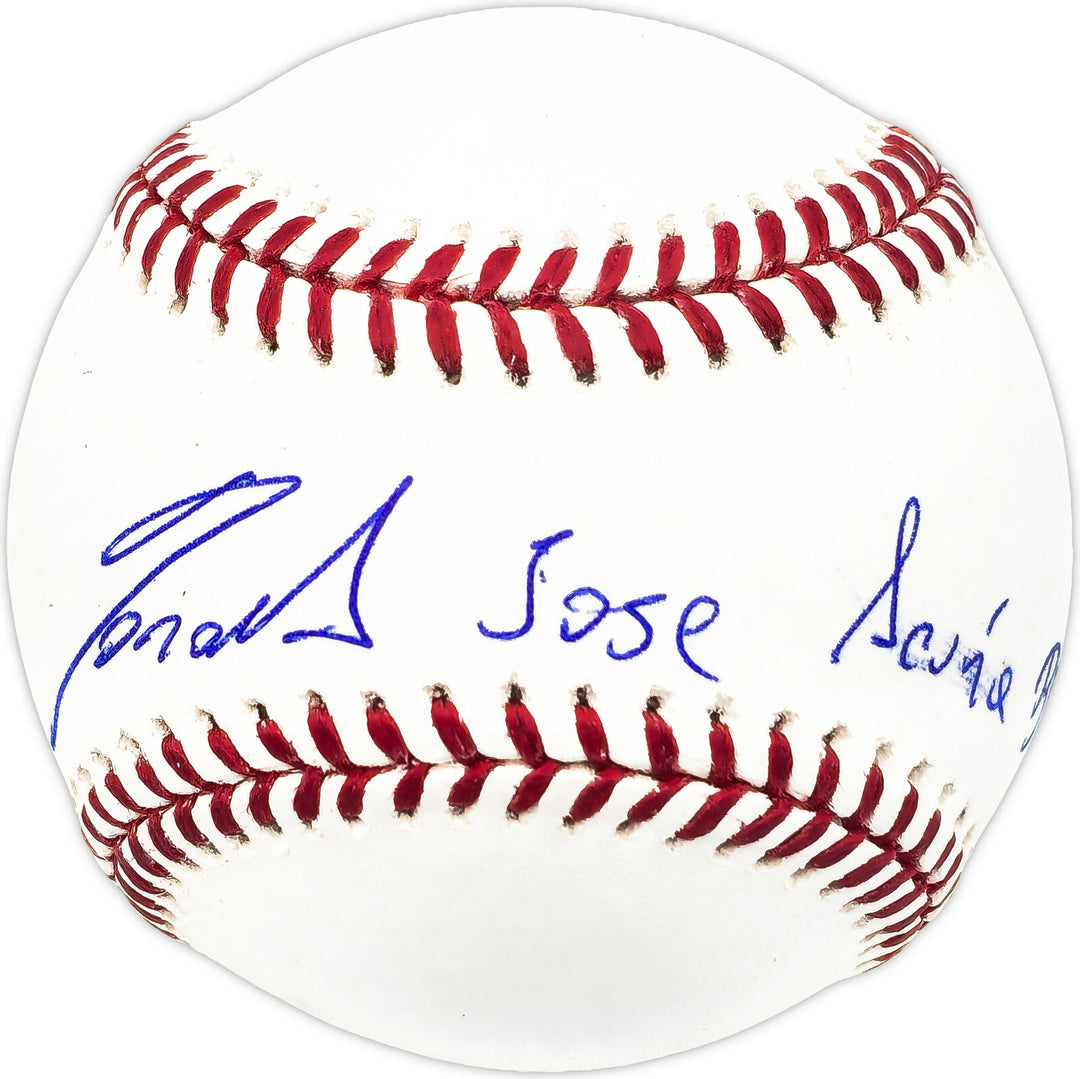 Ronald Acuna Jr. Autographed MLB Baseball Braves Full Name Beckett #Y60704 Image 1