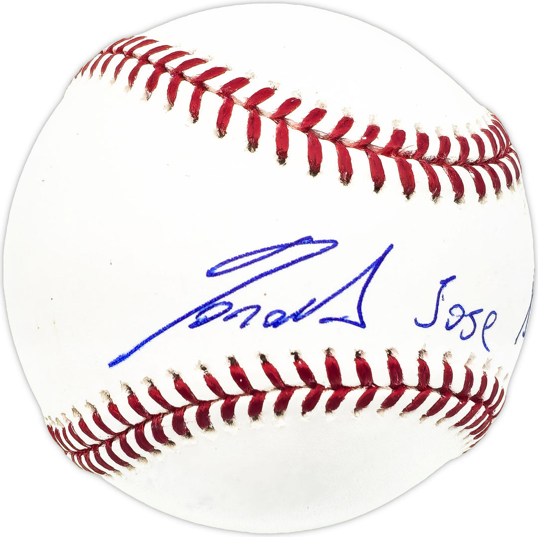Ronald Acuna Jr. Autographed MLB Baseball Braves Full Name Beckett #Y60704 Image 2