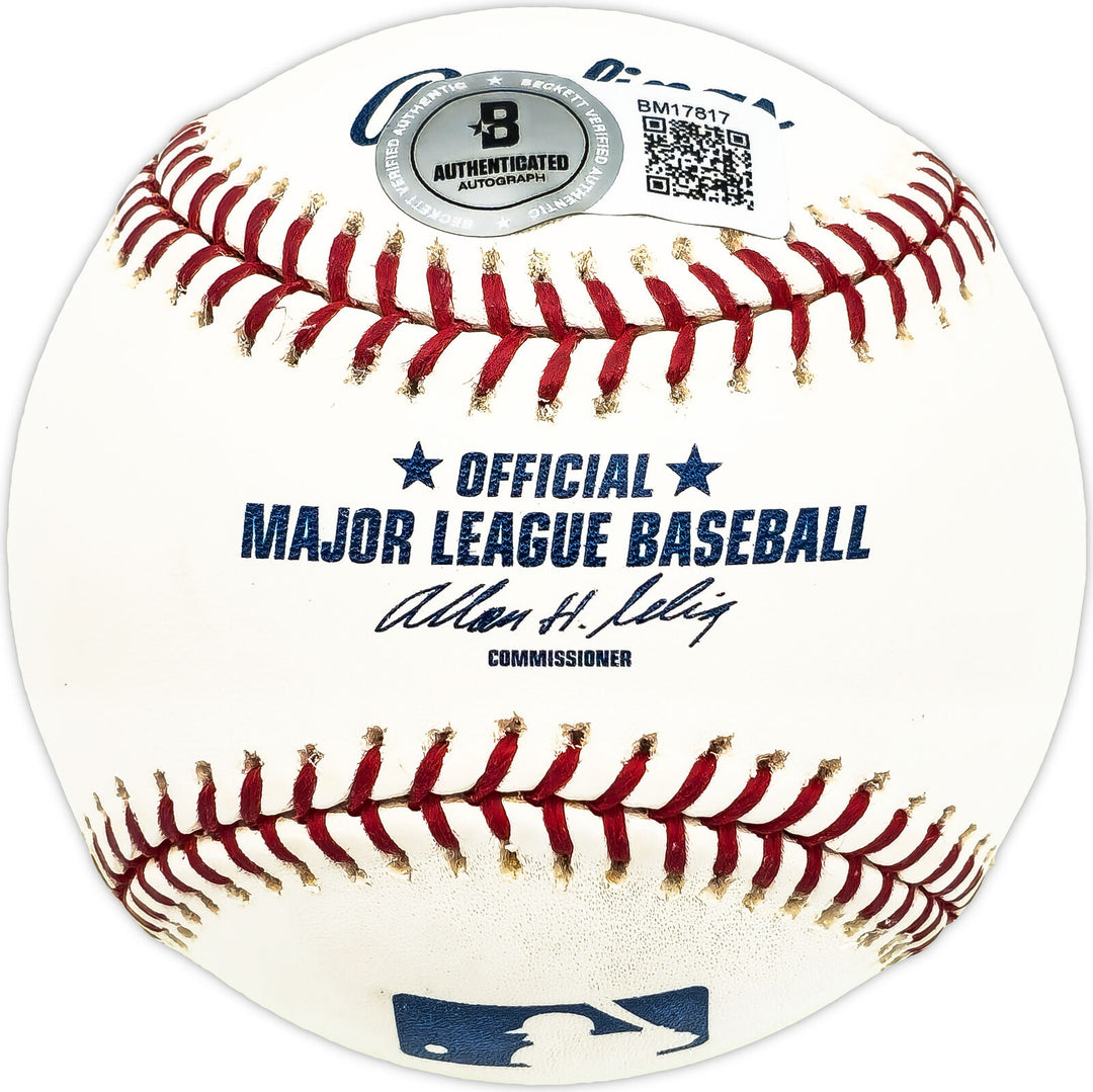 Jay Hankins Autographed Official MLB Baseball KC A's Beckett BAS QR #BM17817 Image 2