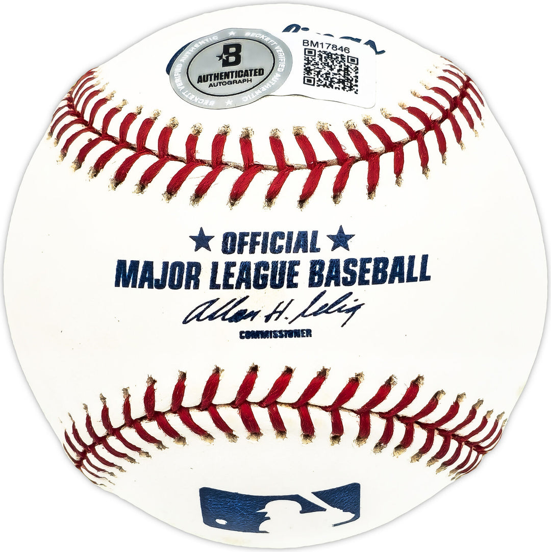 Dale Roberts Autographed Signed MLB Baseball Yankees, Braves Beckett QR #BM17846 Image 4