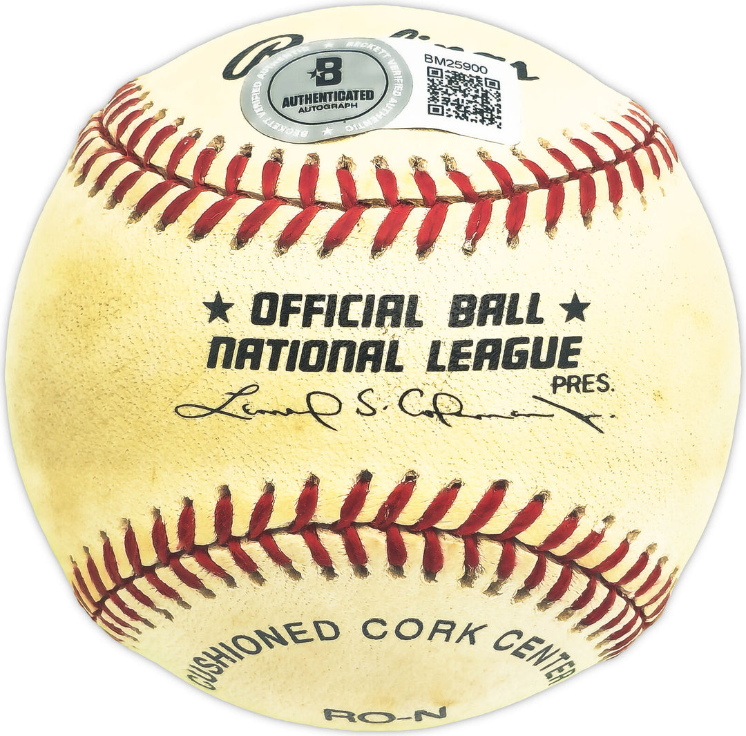 Mack Jones Autographed Signed NL Baseball Braves, At. Braves Beckett QR #BM25900 Image 2