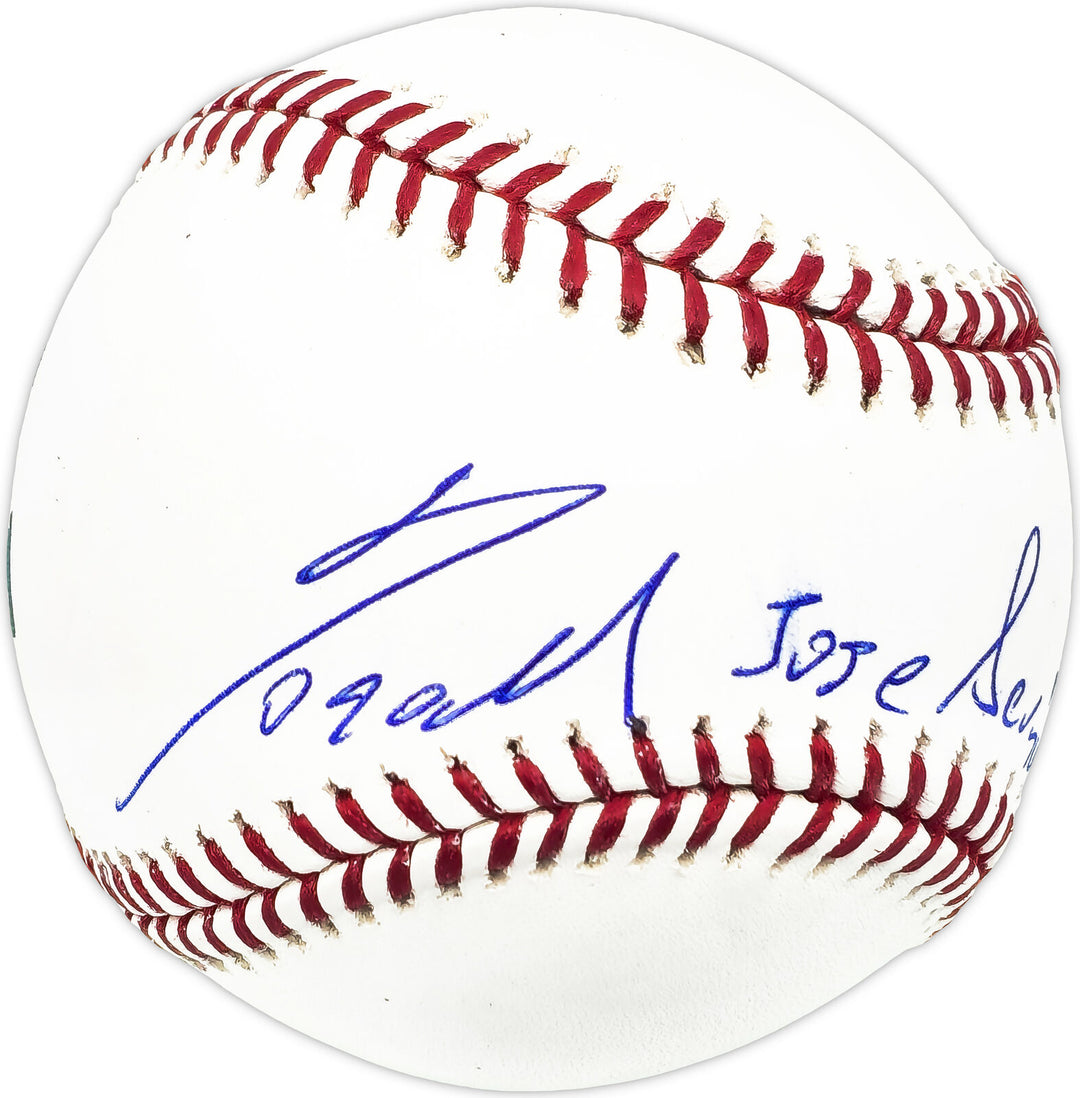 Ronald Acuna Jr. Autographed MLB Baseball Braves Full Name Beckett #Y60647 Image 2