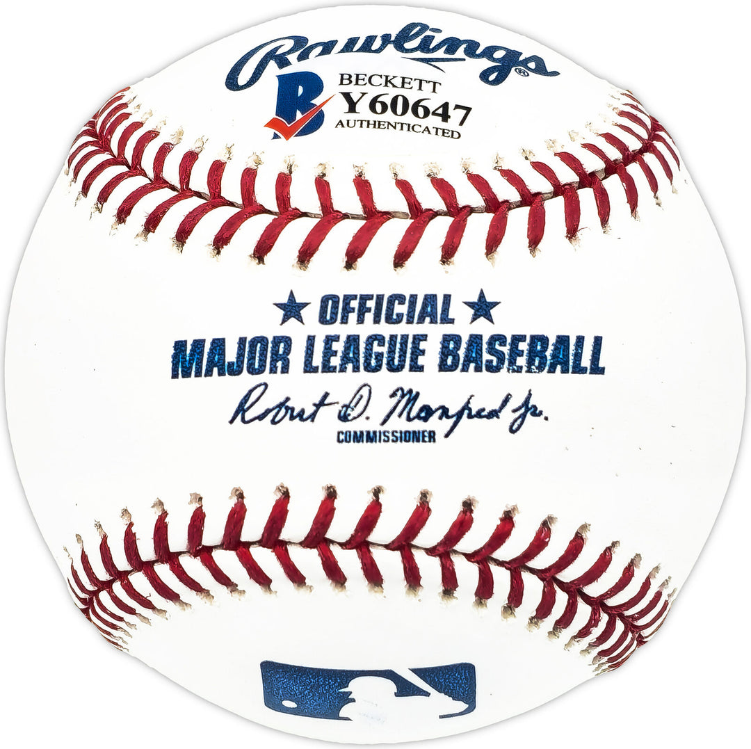 Ronald Acuna Jr. Autographed MLB Baseball Braves Full Name Beckett #Y60647 Image 4