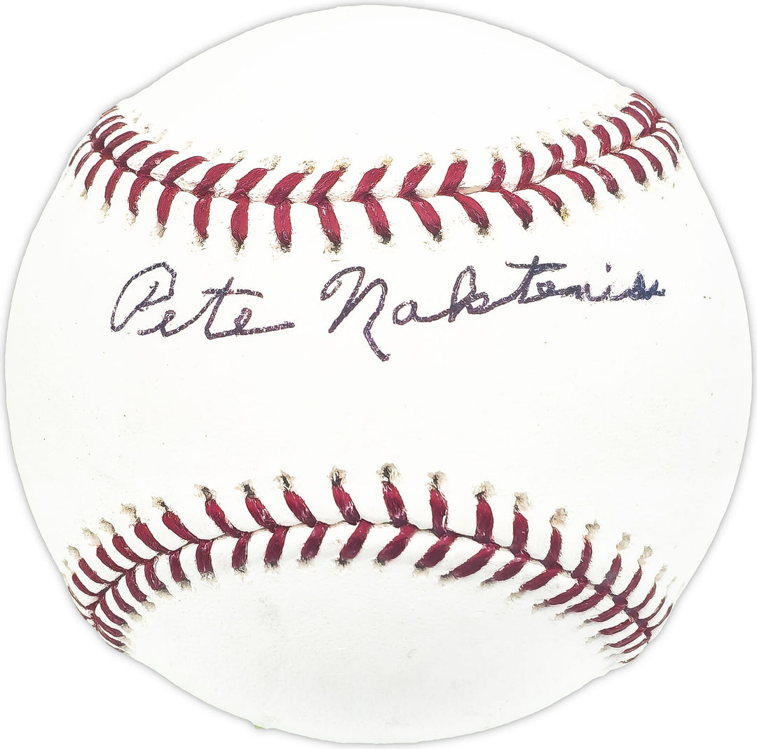 Pete Naktenis Autographed MLB Baseball A's, Cincinnati Reds Beckett QR #BM25860 Image 1