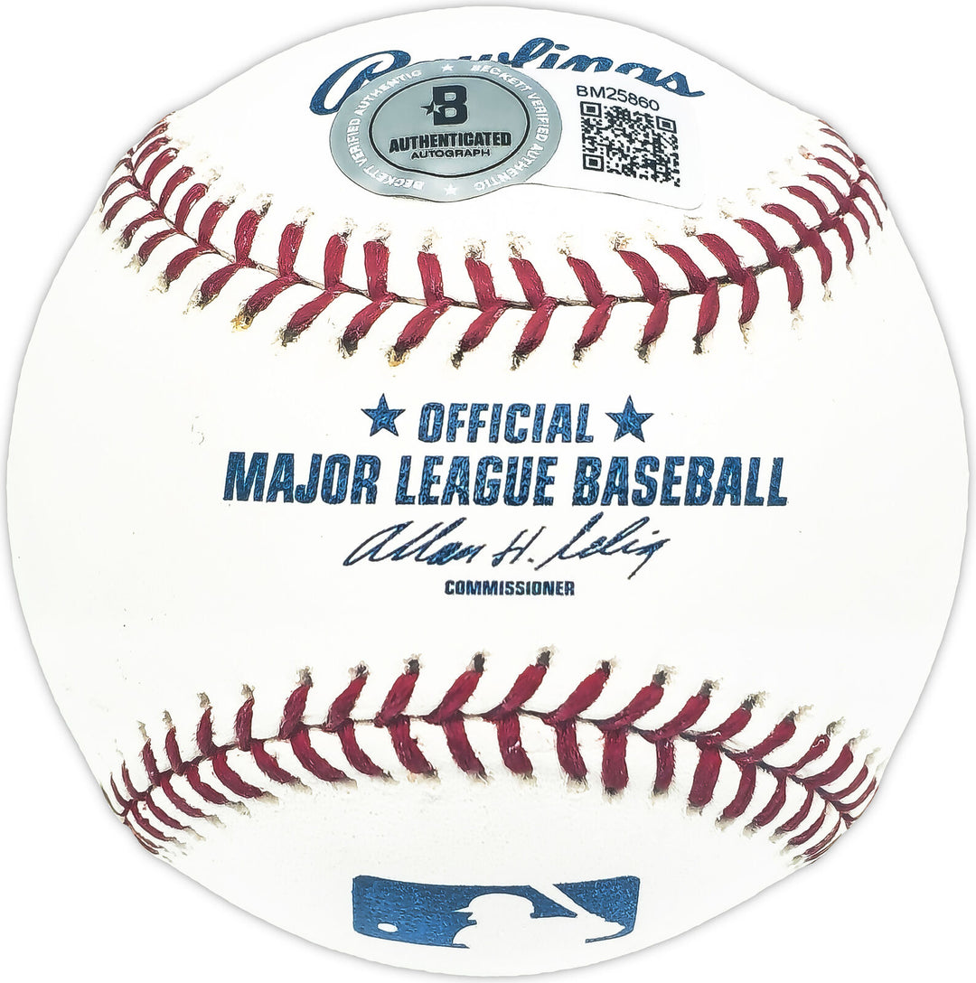 Pete Naktenis Autographed MLB Baseball A's, Cincinnati Reds Beckett QR #BM25860 Image 2