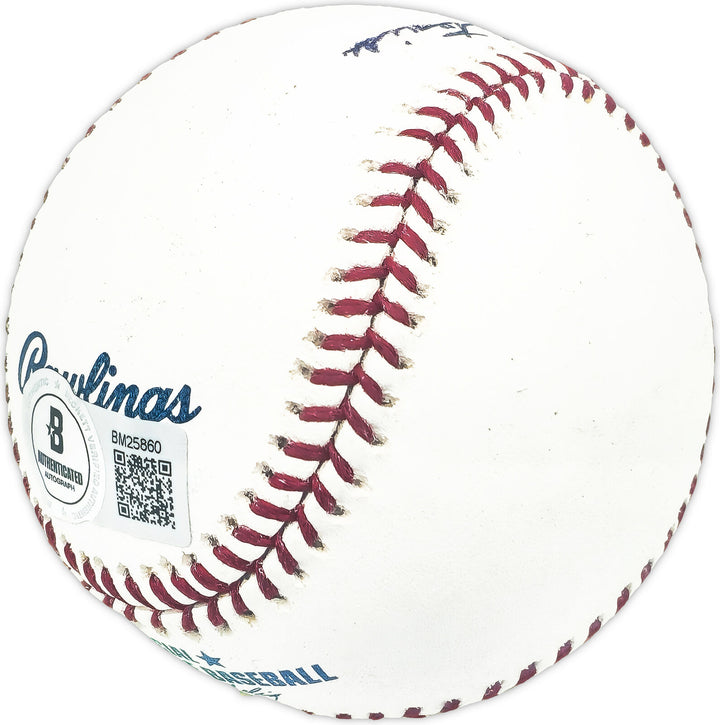 Pete Naktenis Autographed MLB Baseball A's, Cincinnati Reds Beckett QR #BM25860 Image 3