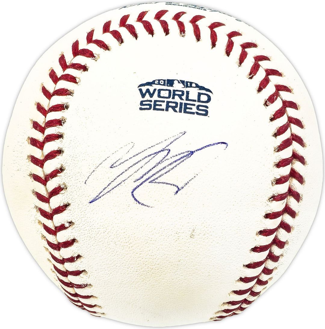 Mookie Betts Autographed 2018 World Series Baseball Red Sox Beckett BJ56055 Image 1