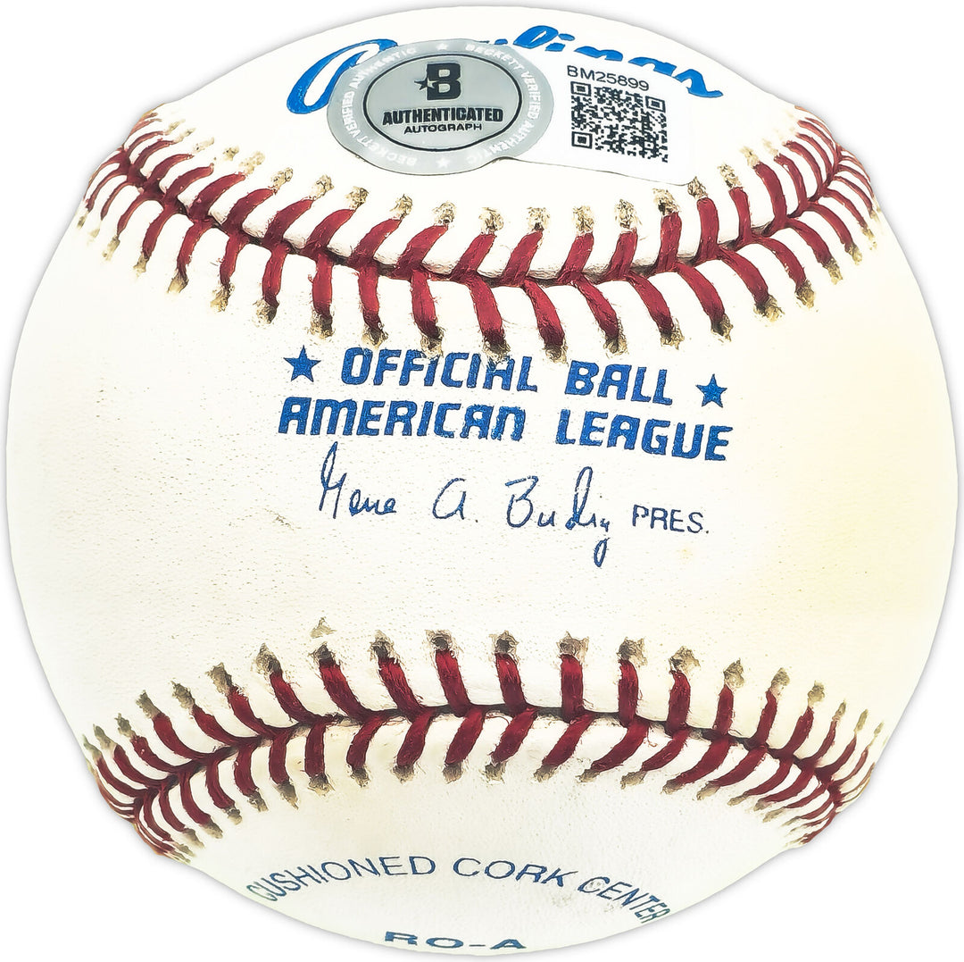 Mickey Rutner Autographed AL Baseball Philadelphia A's Beckett QR #BM25899 Image 2