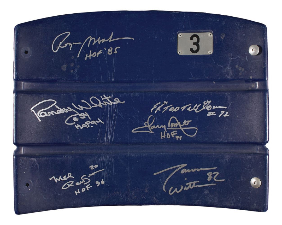 Dallas Cowboys Legends Signed Stadium Seatback Staubach Witten & More BAS LOA Image 1